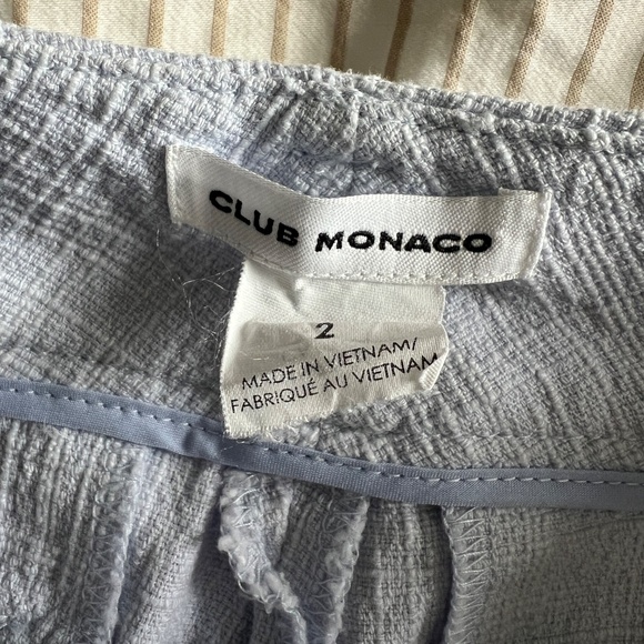 Club Monaco Baby Blue Capri Pants 99% Cotton - Picture 4 of 4